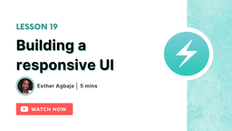 Building a responsive UI