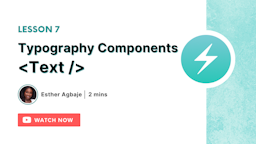 Typography Components: Text
